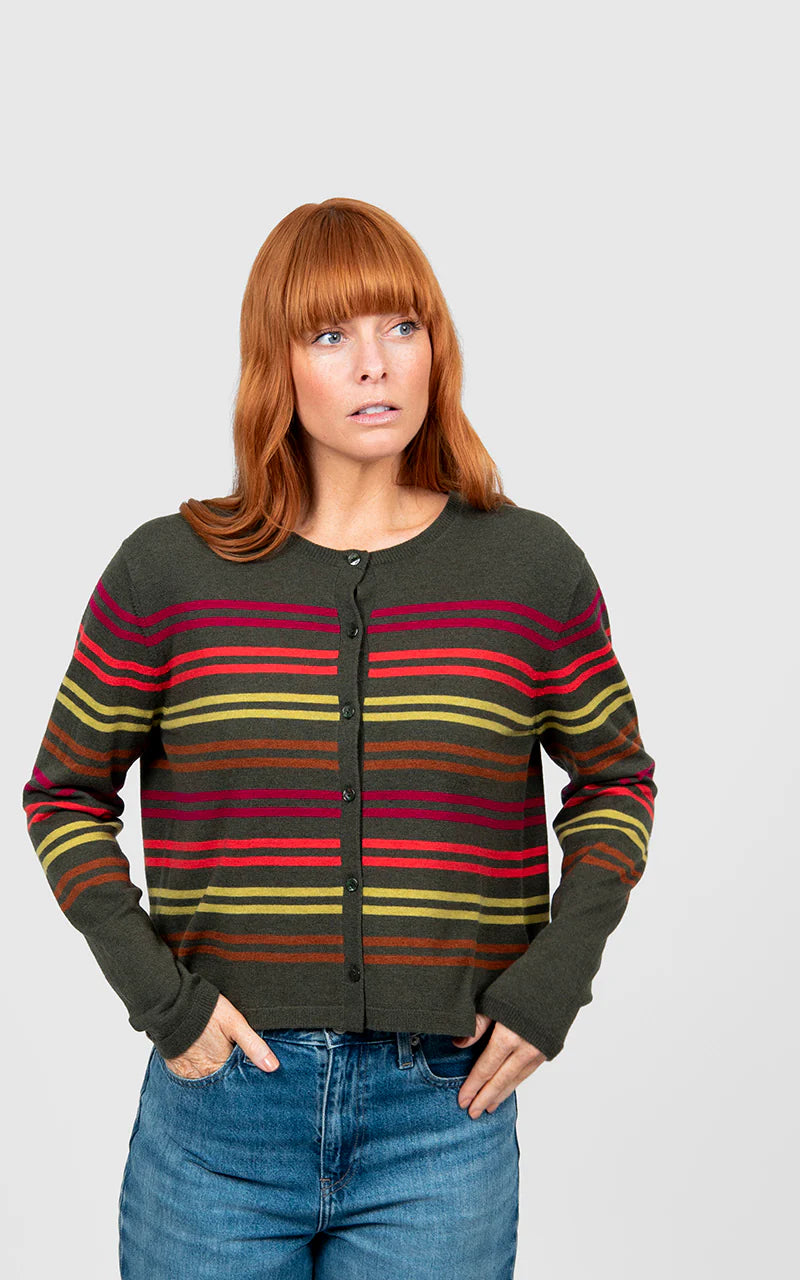 Bridge & Lord - Lucia Multi Stripe Cropped Cardi