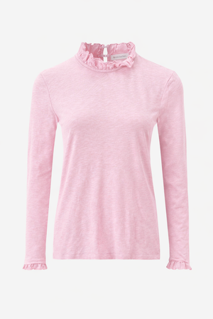 RICH & ROYAL RUFFLED NECK LONG SLEEVE MADE IN PORTUGAL