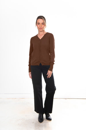 VEE PULLOVER WITH PLAIT