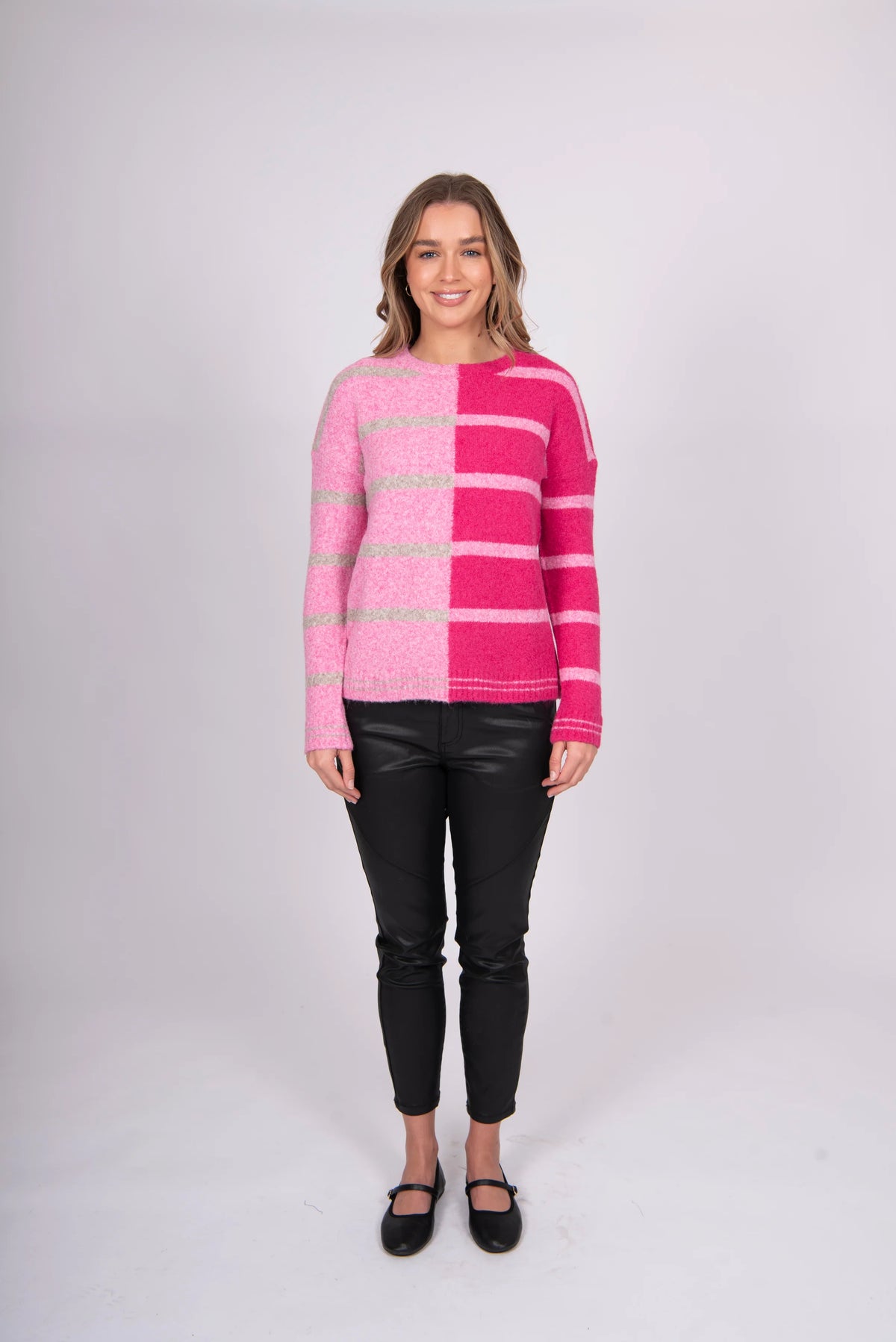 Bella - Striped Colour Block Pullover