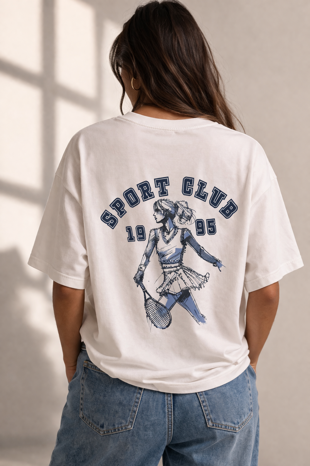 Rich & Royal Organic Cotton T-Shirt in White Print