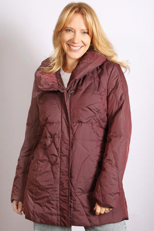 KESTA DOWN PUFFER WITH SHAWL COLLAR MADE IN UK