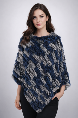 Soft Angora Fur Designer Poncho