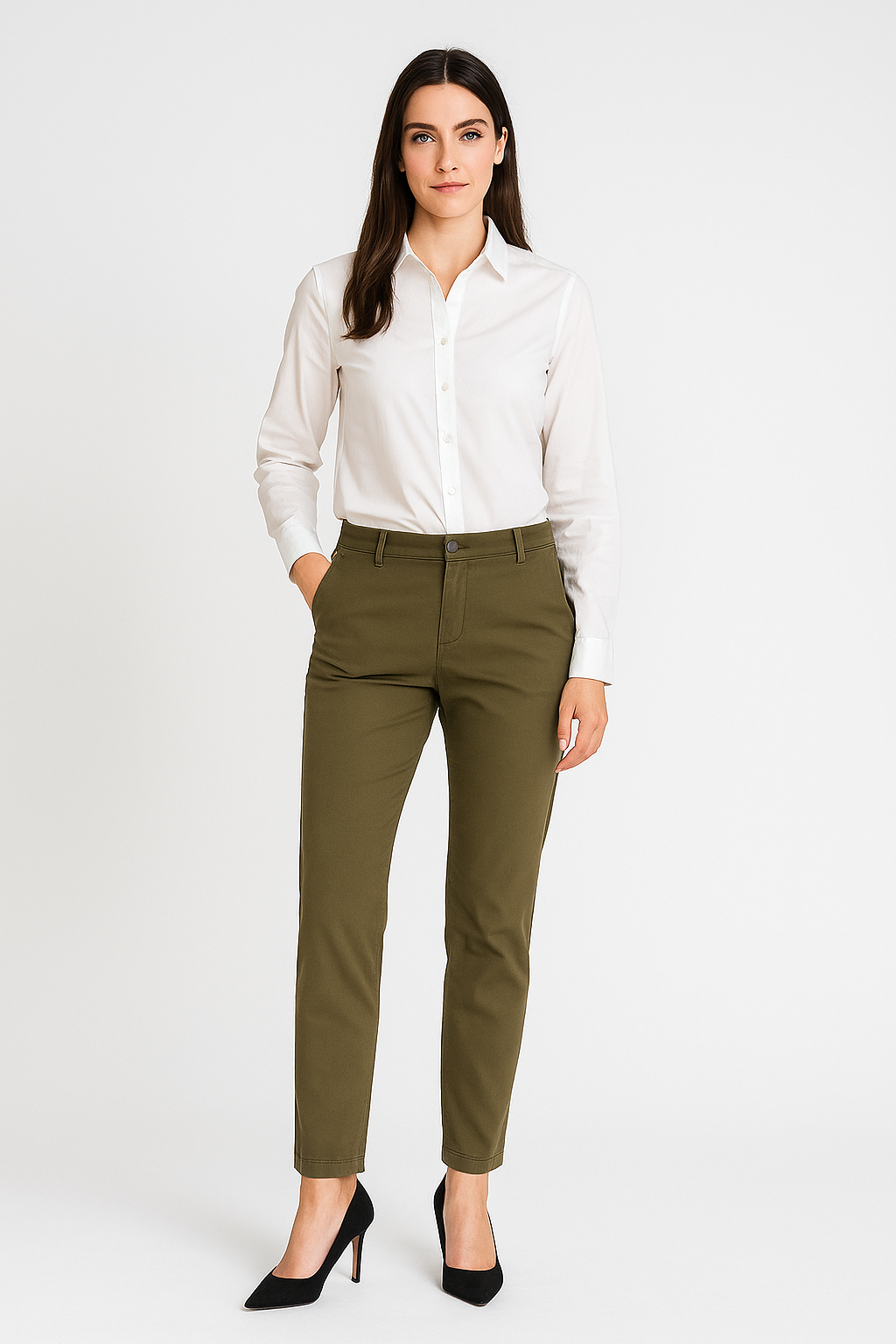 IVY-Karmey Chino Colour - Army Green