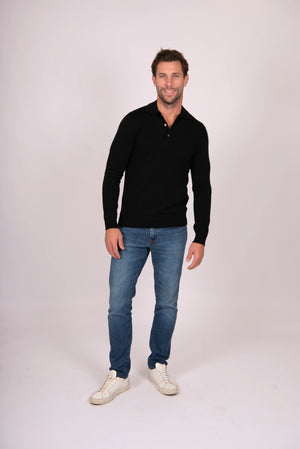 Fields Classics Pure Merino Wool Three-Button Collar