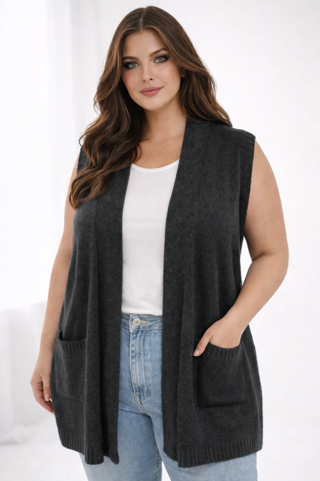 Fields Women Plus size  vest With Pockets
