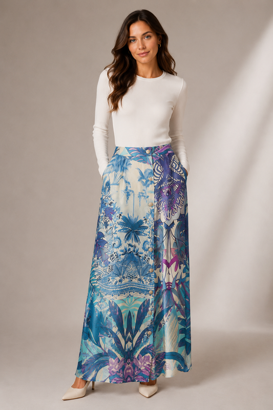 Miss Goodlife Skirt Mystic Garden
