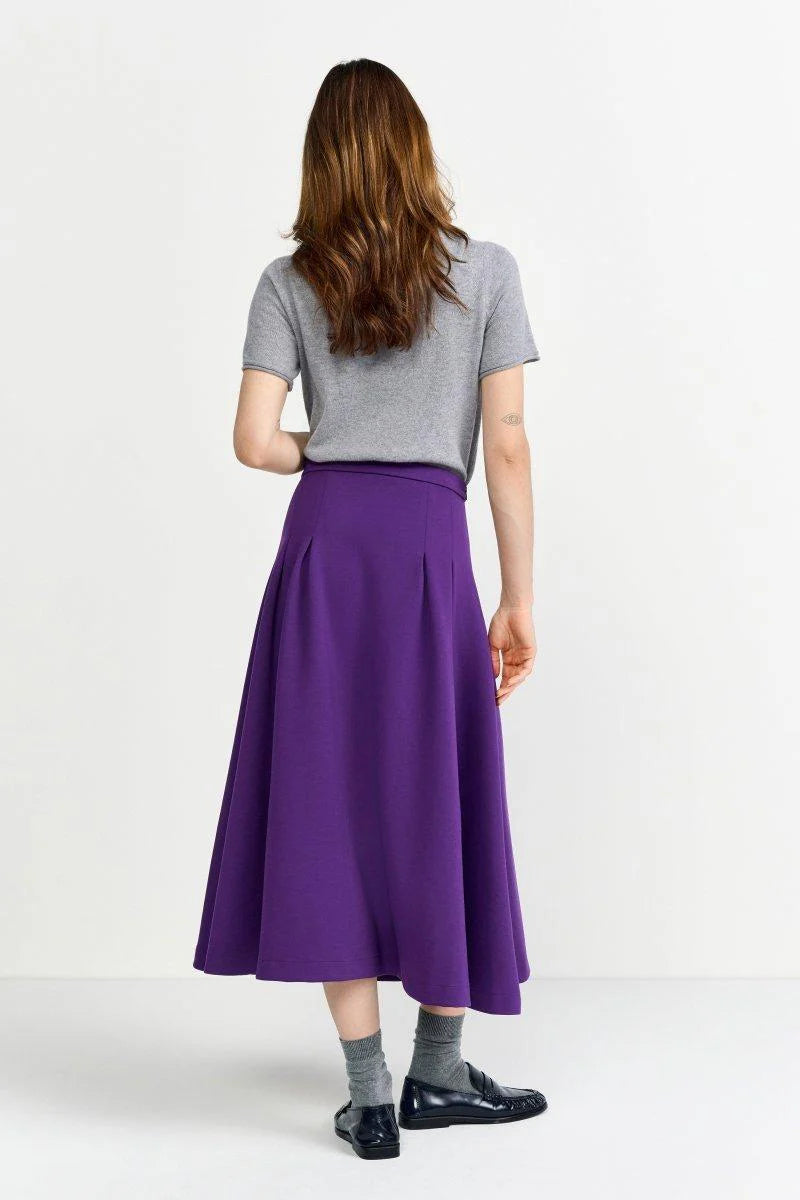 RICH & ROYAL PLUM SKIRT
