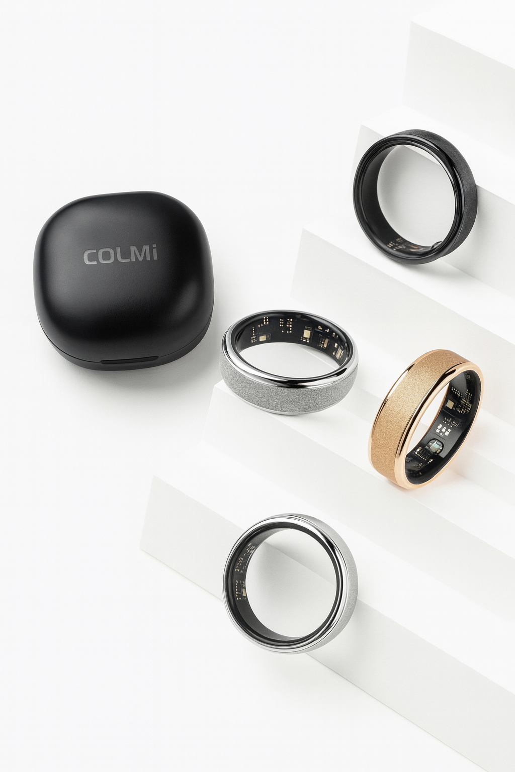 Smart Ring with Charging Case