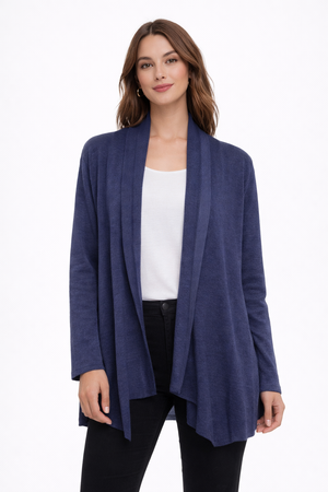 Extra Fine Swing Coat Open Cardigan