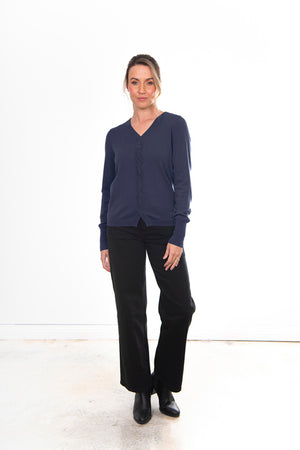 VEE PULLOVER WITH PLAIT