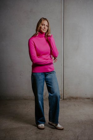 ROSIE ROLL NECK PULLOVER BRIDGE & LORD CASHMERE / MERINO