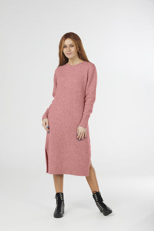 CREW NECK DRESS only M in rose available