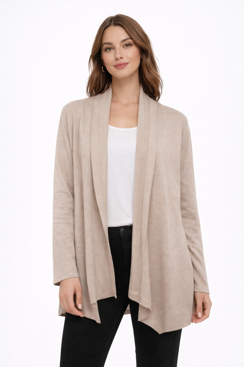Extra Fine Swing Coat Open Cardigan