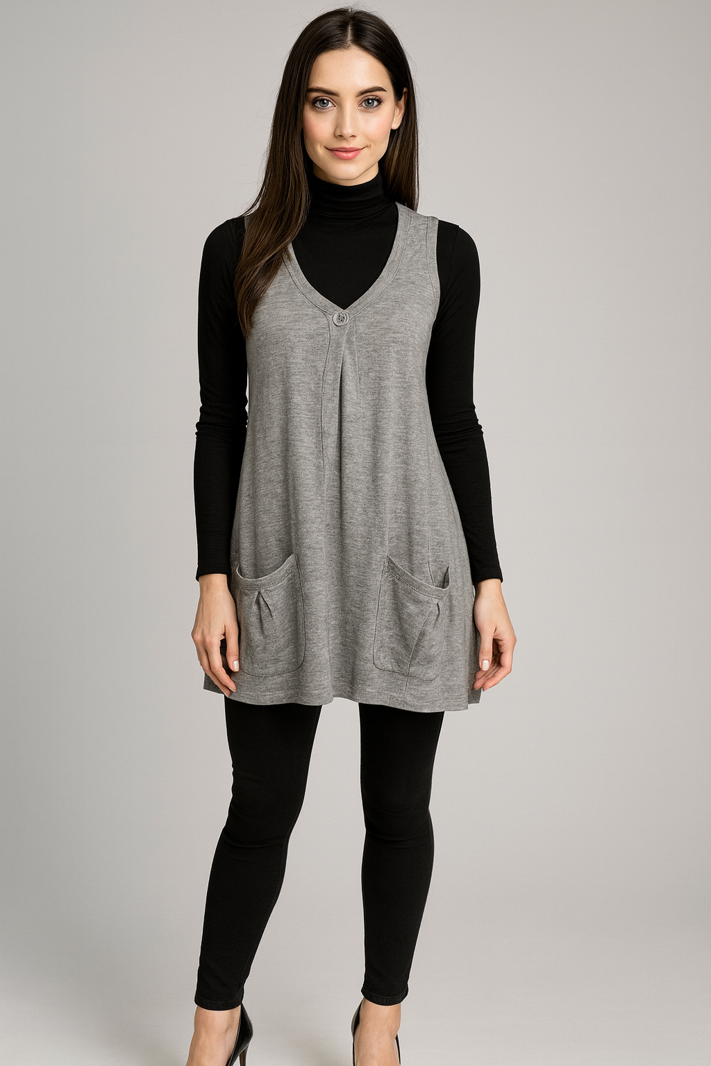 Fields knitwear vest With one Buttons And Pockets