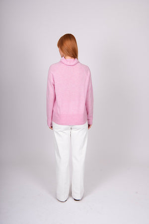 DRAWSTRING COLLAR RAGLAN PULLOVER