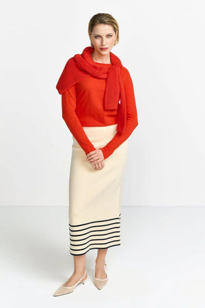 RICH & ROYAL SUNSET RED LONG SLEEVE