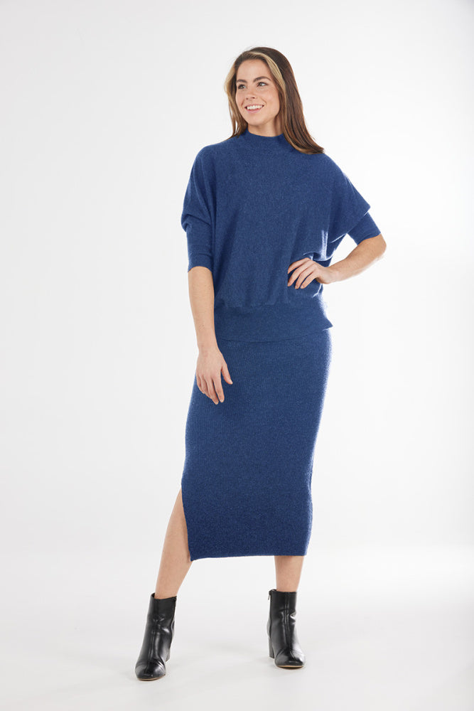DOLMAN SLEEVE HIGH NECK PULLOVER
