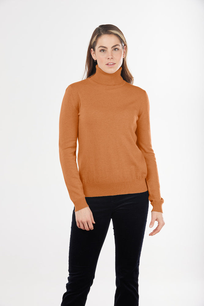 ROSIE ROLL NECK PULLOVER BRIDGE & LORD CASHMERE / MERINO