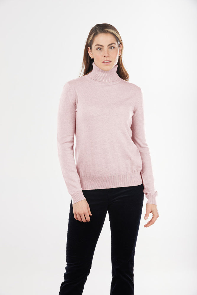 ROSIE ROLL NECK PULLOVER BRIDGE & LORD CASHMERE / MERINO