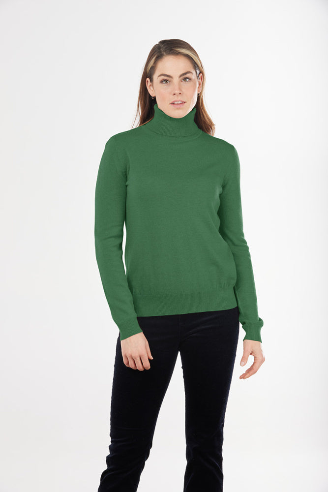 ROSIE ROLL NECK PULLOVER BRIDGE & LORD CASHMERE / MERINO
