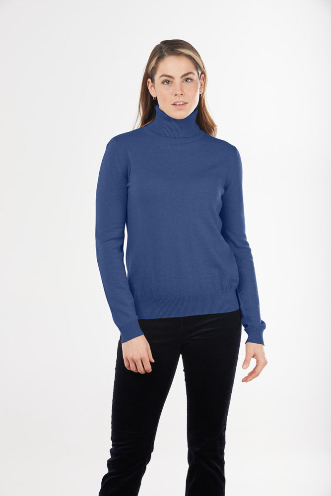 ROSIE ROLL NECK PULLOVER BRIDGE & LORD CASHMERE / MERINO