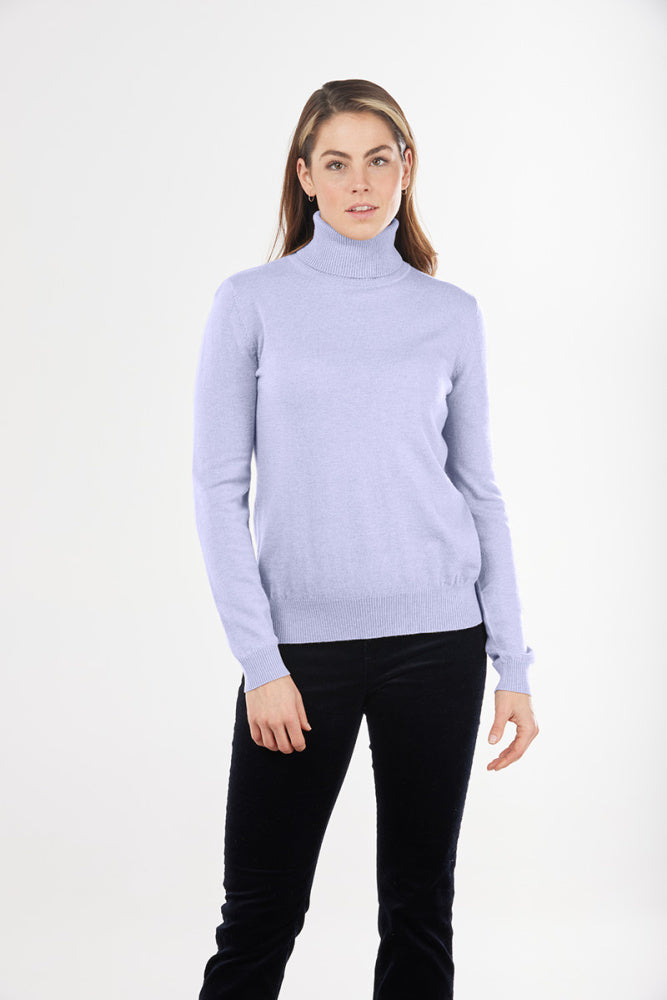 ROSIE ROLL NECK PULLOVER BRIDGE & LORD CASHMERE / MERINO