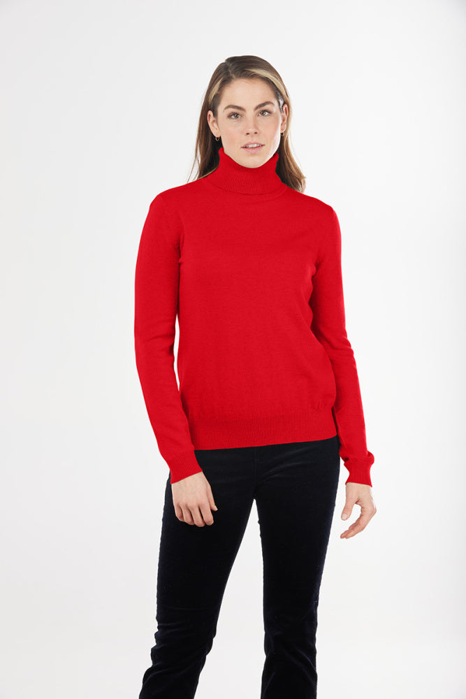 ROSIE ROLL NECK PULLOVER BRIDGE & LORD CASHMERE / MERINO