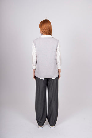 V-NECK CLASSIC VEST BRIDGE & LORD CASHMERE / MERINO