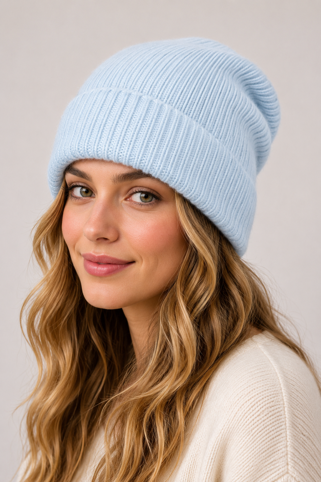 Unisex Premium Angora Fur Beanie