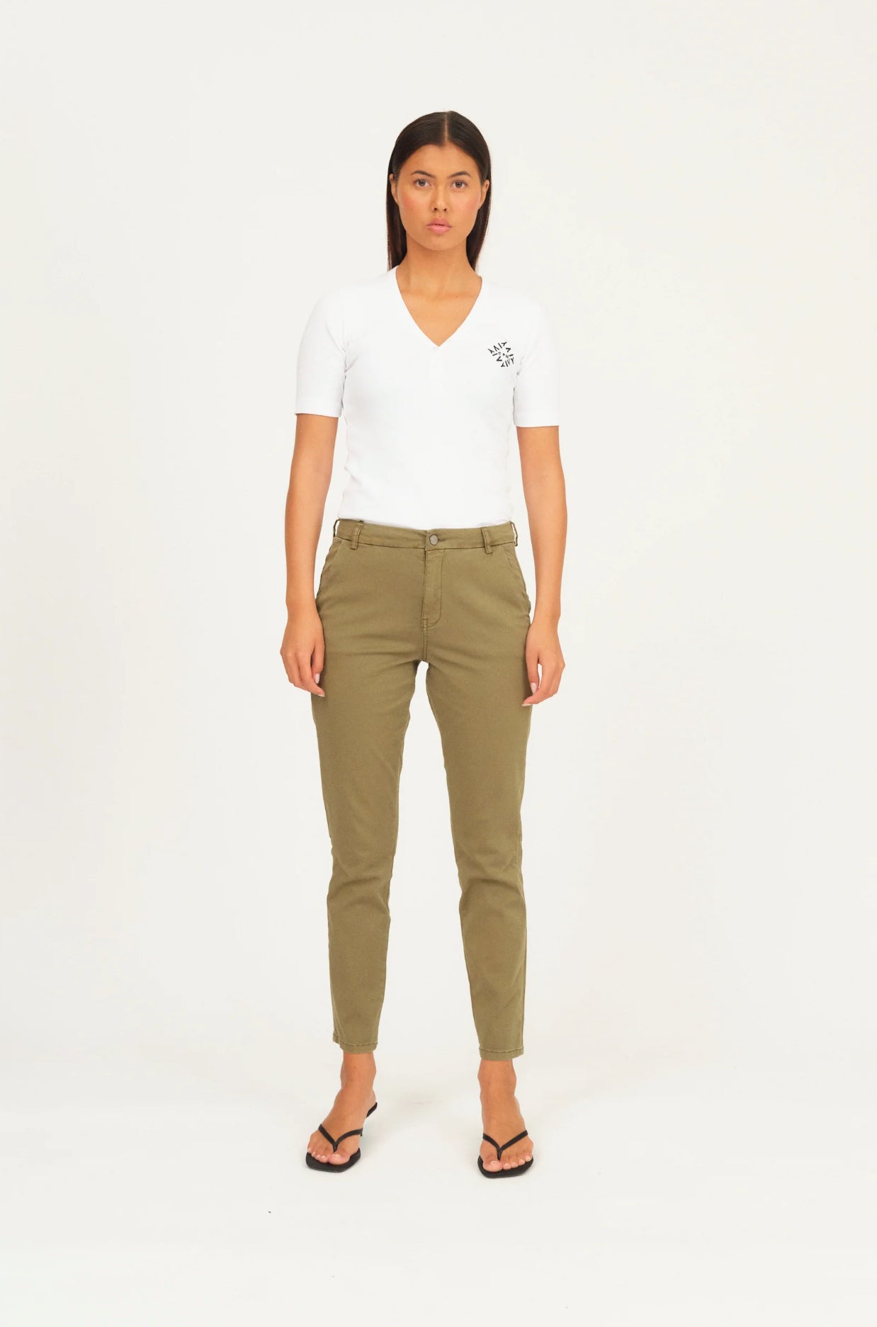 IVY-Karmey Chino Colour - Army Green