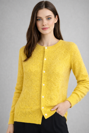 Ribbed cardigan Pure wool KNIT-ON AUSTRALIA