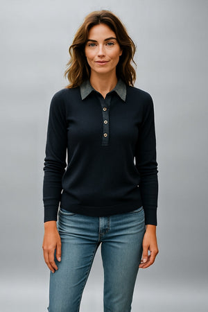 JO-RO  COLLAR PULLOVER