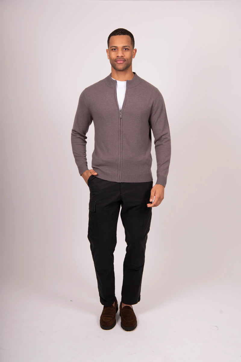 Knitted zip jackets