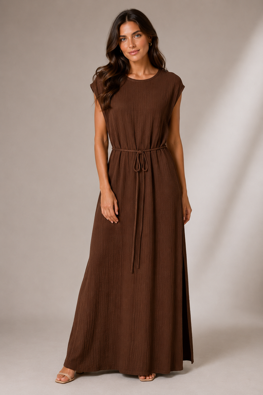 BELLA DAHL Cap Sleeve Midi Dress