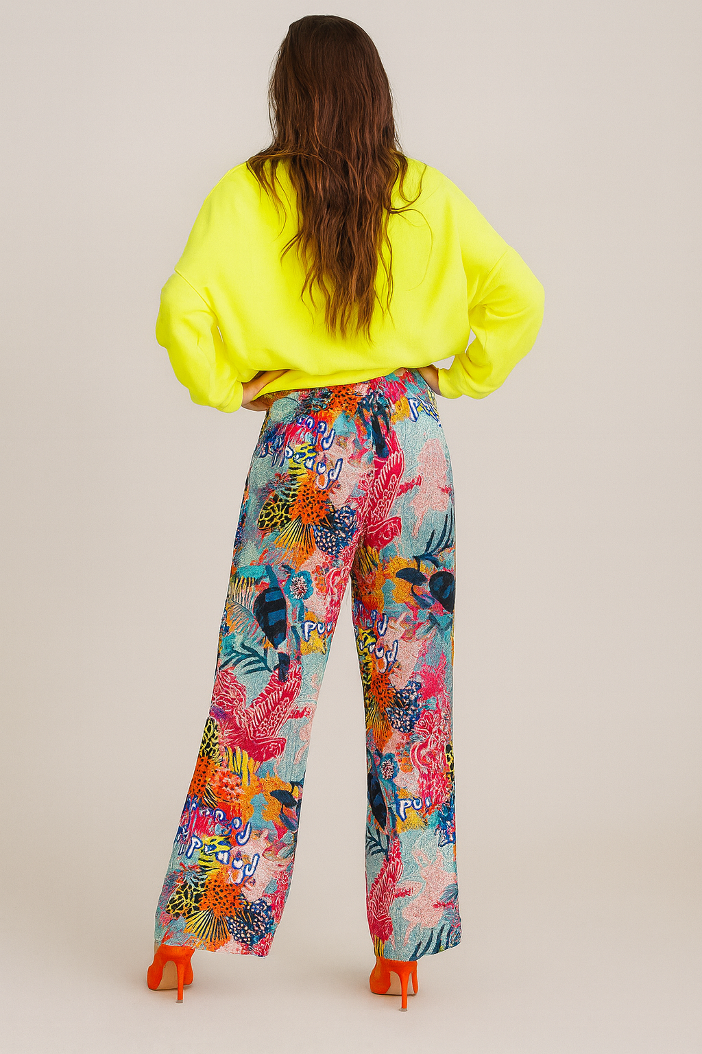 MISS GOODLIFE PARADISE FOUND PANTS BLUE MULTI