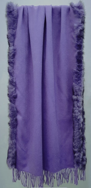 UGG Australian Merino Wool and rabbit fur shawl/Scarf