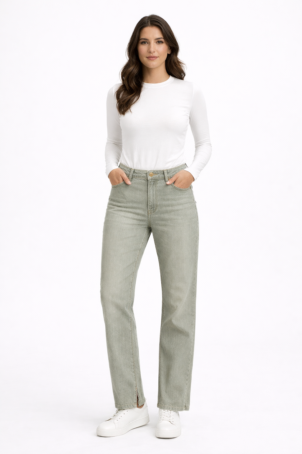 Le Temps des Cerises Khaki Jeans