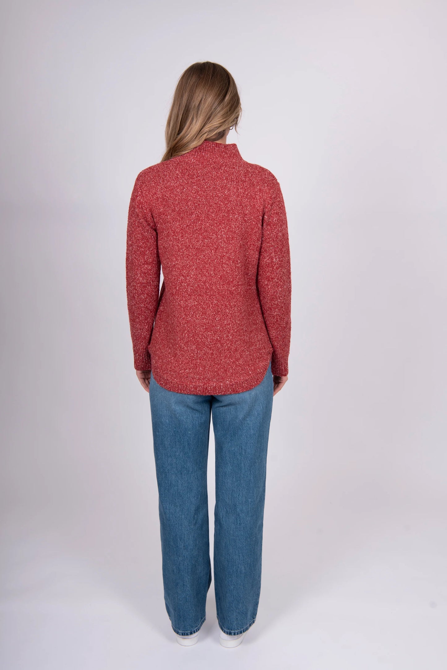 Bella - High Crew Cross-over Hem