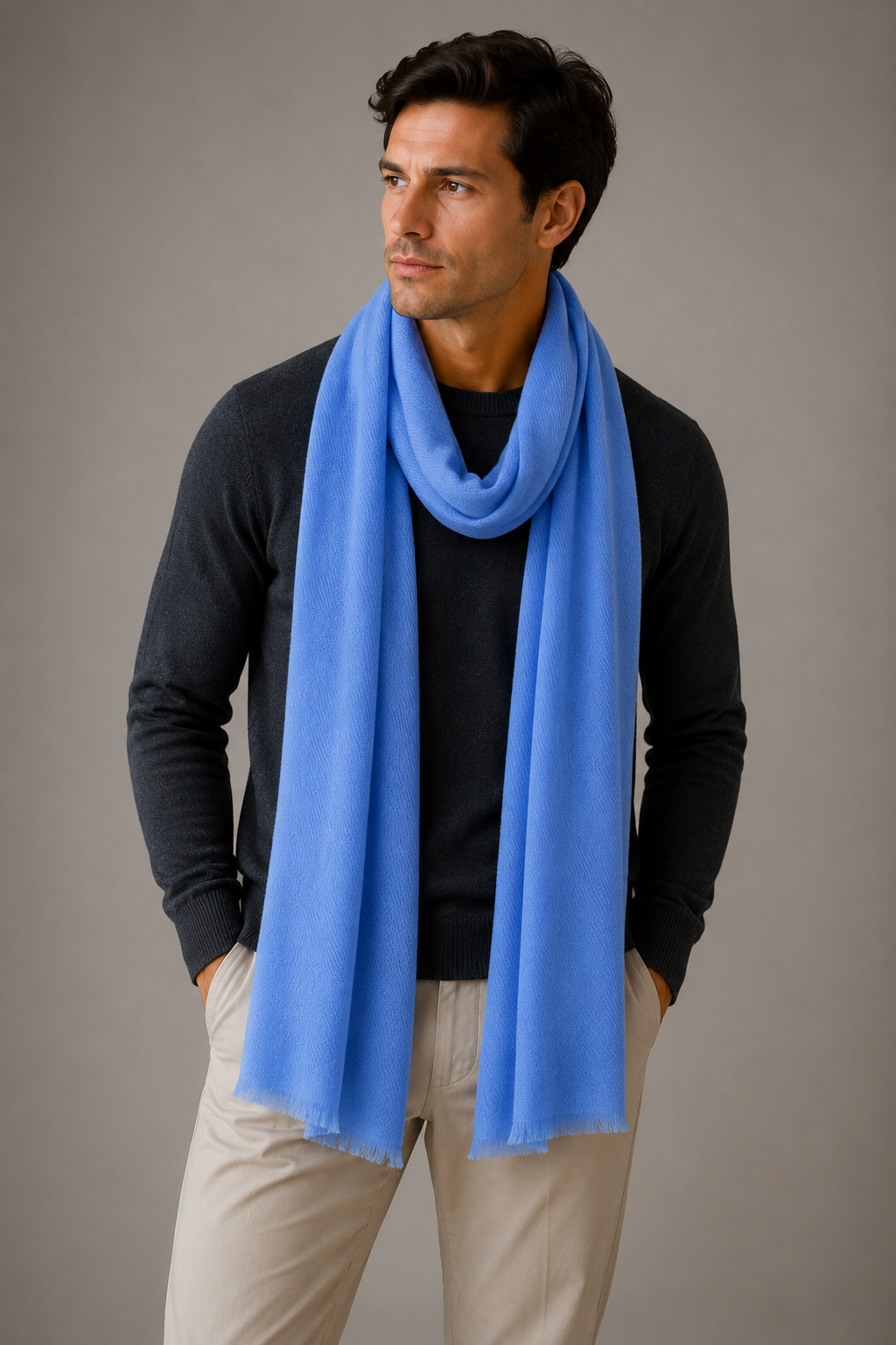 UNISEX EXTRA FINE PURE CASHMERE SCARF