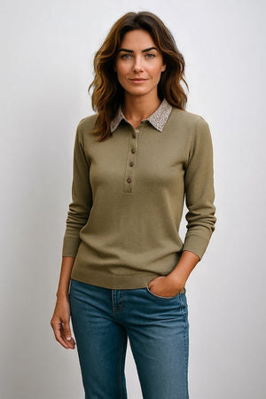 JO-RO  COLLAR PULLOVER