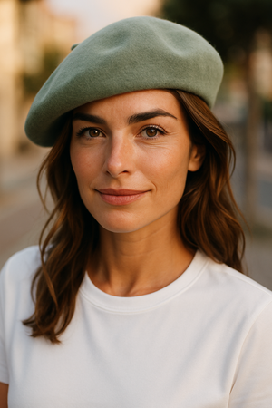 PURE WOOL BERET HAT