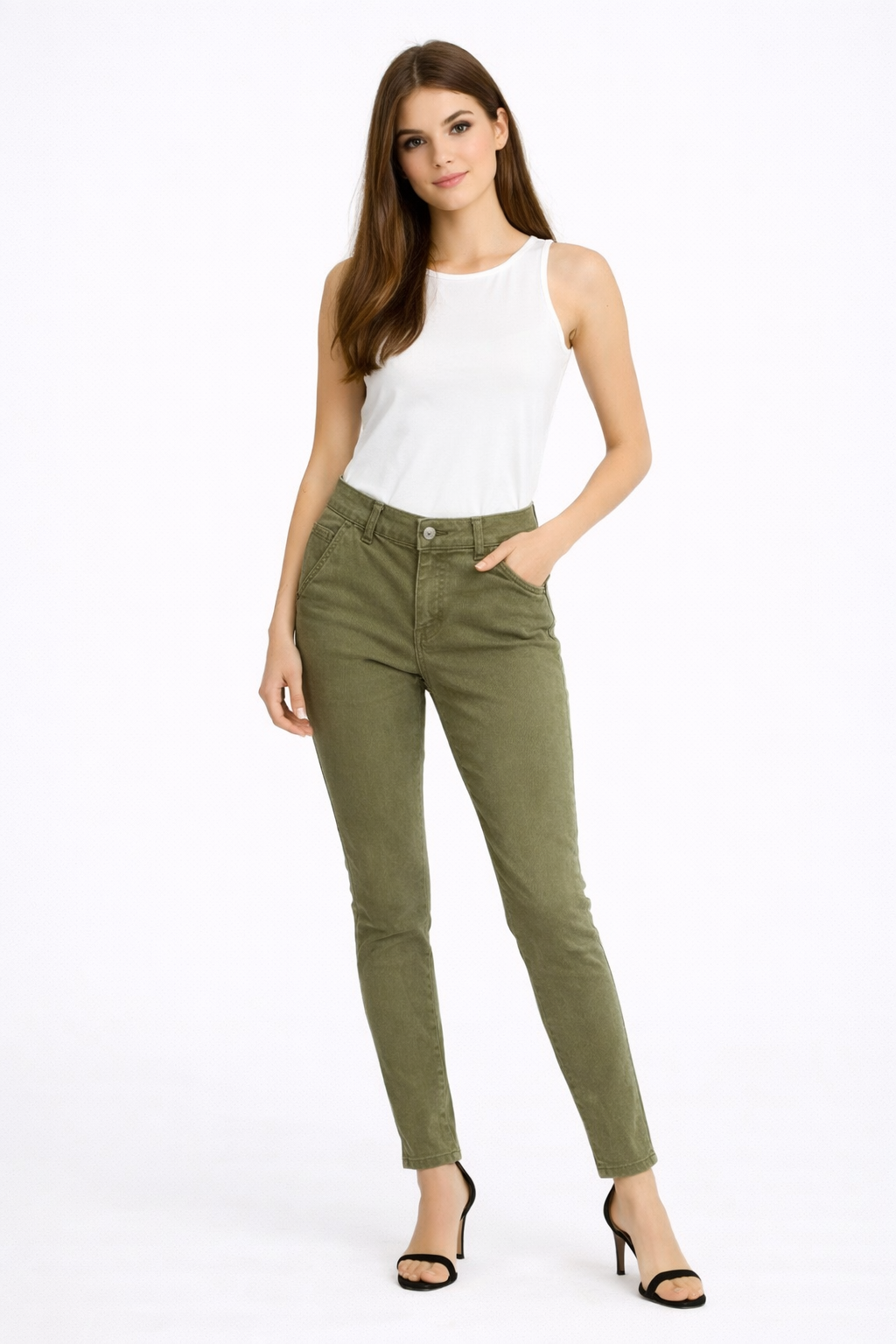 IVY-Karmey Chino Colour - Army Green