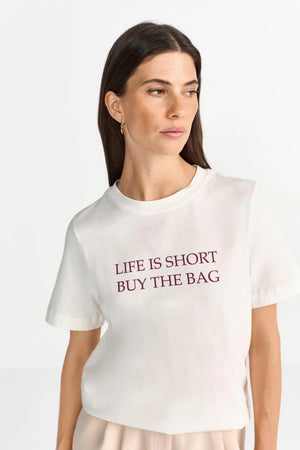 RICH & ROYAL PURE COTTON NAVY T-SHIRT WITH STATEMENT PRINT