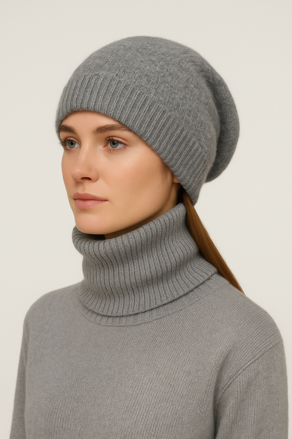 Unisex Pure Wool Beanie – Cabled