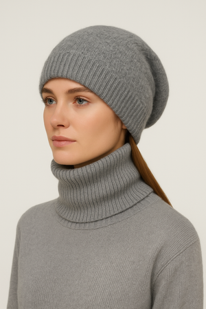 Unisex Pure Wool Beanie – Cabled