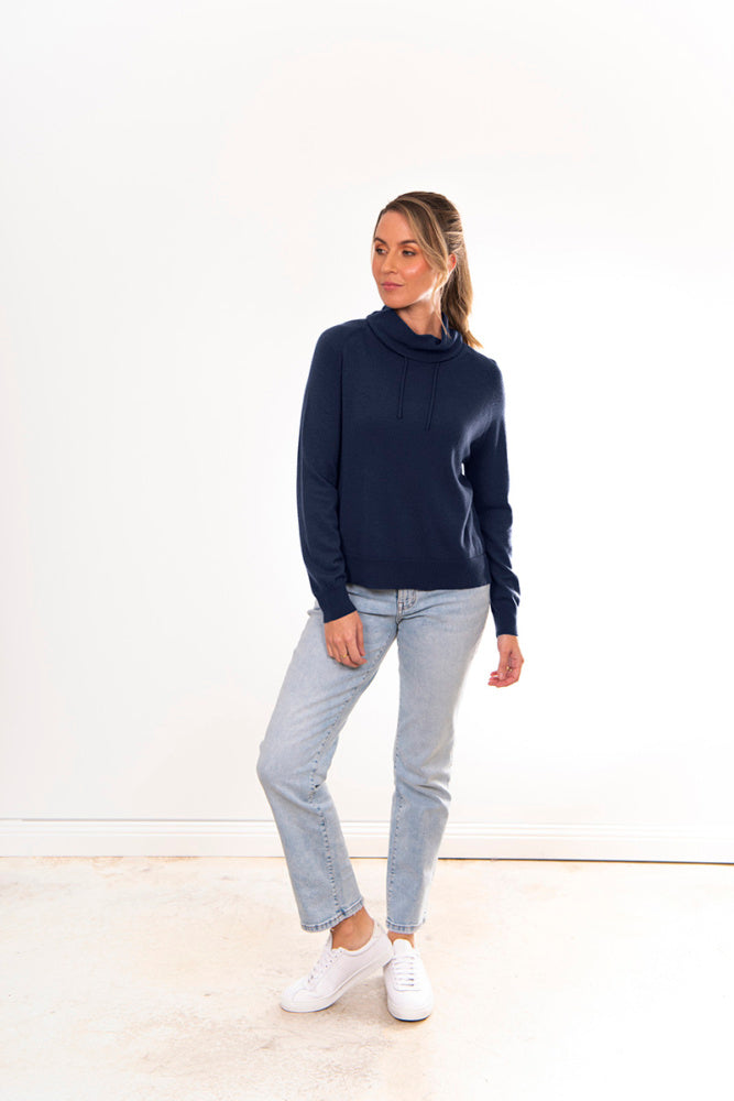 SNOOD NECK PULLOVER