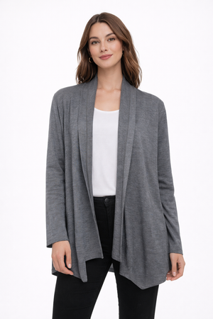 Extra Fine Swing Coat Open Cardigan