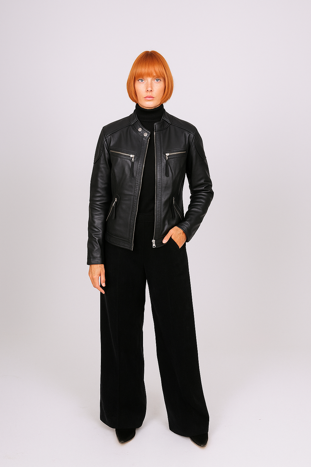 MARAL 100% LEATHER BIKER JACKET