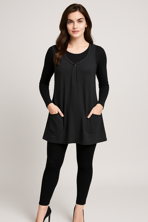 Fields knitwear vest With one Buttons And Pockets